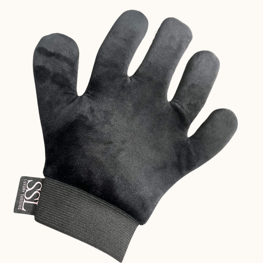 SSL velvet tanning glove